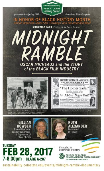 AWP flyer for Midnight Ramble screening at the American West Program.