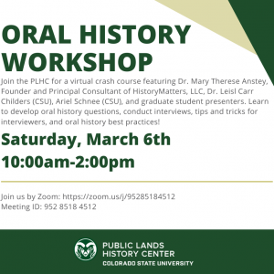 Oral History Workshop