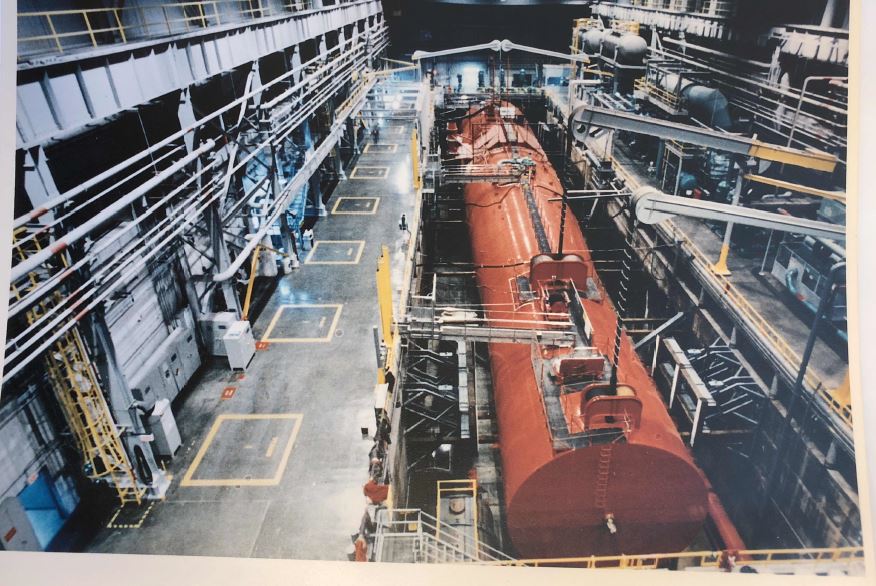 Photograph of nuclear reactor S1W